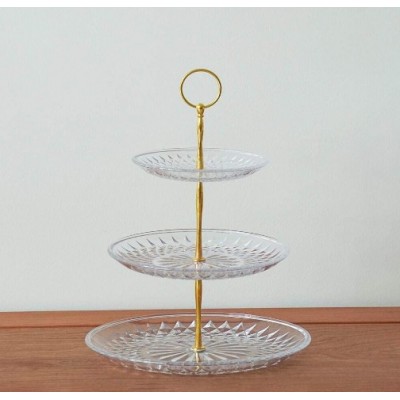 Clear 3-Tier Cupcake Stand Cake Stand Dessert Stands Plate Tea Party Serving Platter Display Tower