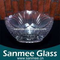 High Quality Clear Glass Salad Bowl Pyrex Glass Salad Bowl